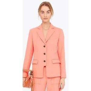 Tory Burch Salmon Pink Blazer Jacket Sz. 2